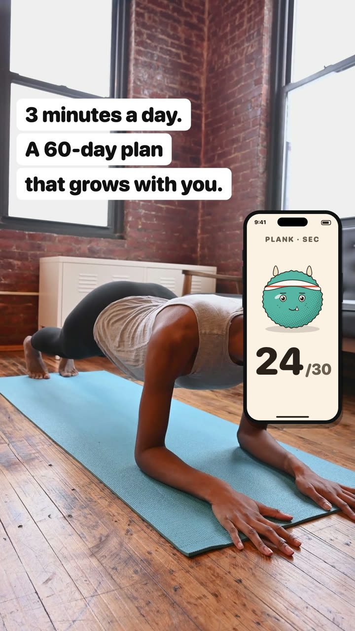3 minutes a day. A 60-day plan that grows with you.